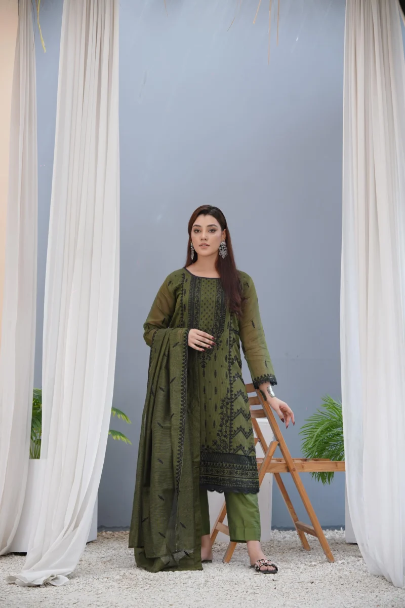 Shabnami  | 3 PC | UNSTITCHED | STITCHED